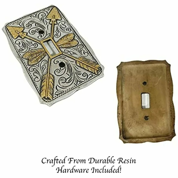 Western Tribal Native American Spears Light Switch Plate - Picture 3 of 3